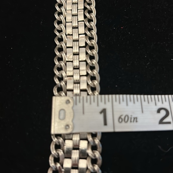 Vintage Whiting & Davis Co Mesh Bag Stylish Silver Chain Bracelet 7” - Picture 9 of 14